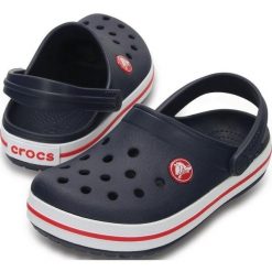 Klapki Crocs Crocband Clog K granatowo-czerwone 204537 485. Czerwone klapki damskie Crocs. Za 129.00 zł.