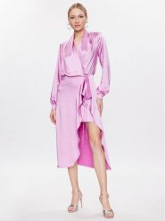 Pinko Sukienka codzienna 100295 Z345 Fioletowy Regular Fit. Fioletowe sukienki damskie Pinko, na co dzień, bez wzorów, z syntetyku, bez kołnierzyka, bez ramiączek, proste. Za 889.99 zł.