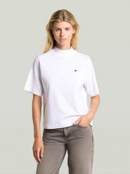 G-Star Koszulka w kolorze białym rozmiar: XS. Białe bluzki damskie G-Star, xs, bez wzorów, z bawełny, retro, bez kołnierzyka, bez ramiączek. Za 129.95 zł.