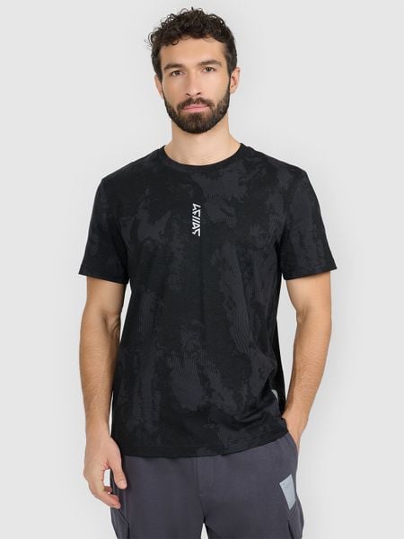 4F T-shirt regular z nadrukiem męski - czarny XL. Czarne t-shirty męskie 4f, m, bez wzorów, bez kołnierzyka. W wyprzedaży za 69.99 zł.