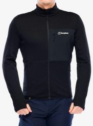 Bluza polarowa męska Berghaus Ridge-Hiker Jacket. Czarne bluzy z kapturem męskie Berghaus, l, z materiału. Za 459.99 zł.