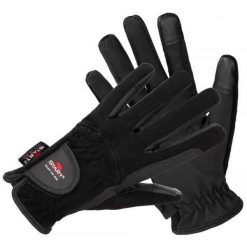 Rękawiczki jeździeckie START Winter Gotland. Czarne rękawiczki dziecięce START, bez ramiączek. Za 62.99 zł.