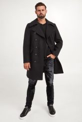 Płaszcz męski wełniany DSQUARED2. Płaszcze męskie Dsquared2, m, bez wzorów, z wełny. W wyprzedaży za 5,474.25 zł.