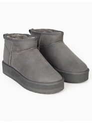 ISLAND BOOT Botki "Miley" w kolorze szarym rozmiar: 40. Szare botki damskie Island Boot, bez obcasa, bez zapięcia. Za 124.05 zł.
