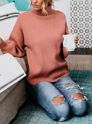 Milan Kiss Sweter w kolorze jasnoróżowym rozmiar: S. Różowe golfy damskie Milan Kiss, s, bez wzorów, bez ramiączek. Za 152.99 zł.