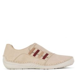 Półbuty Rieker. Brązowe półbuty damskie Rieker, bez wzorów, bez obcasa, na płaskiej podeszwie. Za 319.99 zł.