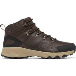 Buty do chodzenia męskie Columbia BM3514231. Brązowe buty trekkingowe męskie Columbia, z materiału, za kostkę, bez zapięcia, trekkingowe. Za 716.00 zł.