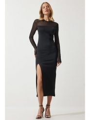 Happiness Istanbul Sukienka w kolorze czarnym rozmiar: 36. Czarne sukienki damskie Happiness Istanbul, bez wzorów, bez kołnierzyka, bez ramiączek, maxi. Za 86.99 zł.