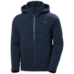 Kurtka narciarska Helly Hansen Alpha 4.0. Niebieskie kurtki męskie Helly Hansen, xl, bez wzorów, bez kaptura. Za 1,836.50 zł.