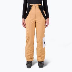 Spodnie narciarskie damskie Rossignol Bib Insulated. Brązowe spodnie dresowe damskie Rossignol, na zimę, bez wzorów. Za 1,619.00 zł.
