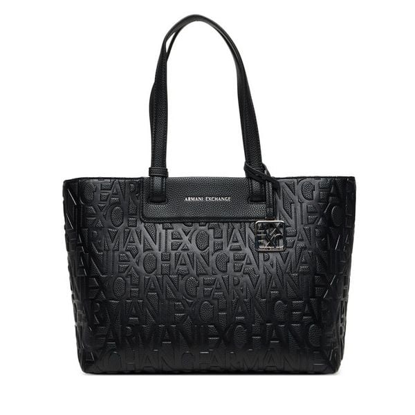 Torebka Armani Exchange. Czarne torebki klasyczne damskie Armani Exchange, bez wzorów, bez dodatków. Za 459.99 zł.