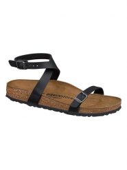 Birkenstock Sandały "Daloa" w kolorze czarnym rozmiar: 37. Czarne sandały damskie Birkenstock, bez wzorów, bez obcasa. Za 296.65 zł.