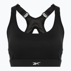 Biustonosz Reebok Lux High Impact. Czarne biustonosze sportowe damskie REEBOK FITNESS, bez wzorów. Za 199.99 zł.