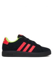 Adidas Sneakersy Grand Court 00s JR9849 Czarny. Czarne buty sportowe chłopięce Adidas, bez wzorów, ze skóry, bez zapięcia. Za 219.99 zł.