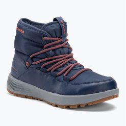 Sniegowce damskie Columbia Solpeside Village Omni-Heat Mid. Niebieskie obuwie trekkingowe damskie Columbia. Za 349.99 zł.