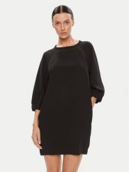 Marella Sukienka codzienna Karlie 32261408 Czarny Regular Fit. Czarne sukienki damskie Marella, na co dzień, bez wzorów, z syntetyku, bez kołnierzyka, bez ramiączek, proste. Za 1,129.00 zł.