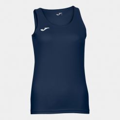 Koszulka fitness damska Joma Diana bez rękawów. Czerwone bluzki sportowe damskie Joma, l, bez wzorów, z materiału, bez ramiączek. Za 121.00 zł.