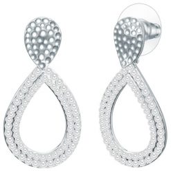 Lulu & Jane Kolczyki Stop metali Srebrny 1 ct Damski. Szare kolczyki damskie Lulu & Jane, z perłą, srebrne. Za 109.99 zł.