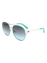 Guess Damskie okulary przeciwsłoneczne w kolorze złoto-turkusowo-niebieskim rozmiar: 59. Niebieskie okulary przeciwsłoneczne damskie Guess. Za 115.78 zł.