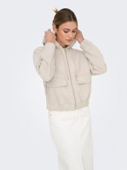 ONLY Bluza w kolorze kremowym rozmiar: L. Brązowe bluzy z kapturem damskie Only, l. Za 171.68 zł.