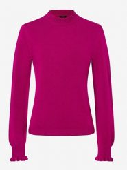 More & More Sweter w kolorze różowym rozmiar: 42. Różowe golfy damskie MORE & MORE, bez wzorów, bez ramiączek. Za 122.96 zł.
