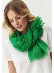 TATUUM Lniany szal w kolorze zielonym - 180 x 50 cm rozmiar: onesize. Zielone szaliki i kominy damskie Tatuum, bez wzorów, ze lnu. Za 126.75 zł.