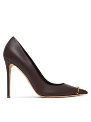 Elisabetta Franchi Szpilki SA-74L-52E2-V500 Brązowy. Brązowe szpilki Elisabetta Franchi, bez wzorów, ze skóry, bez obcasa. Za 1,349.00 zł.