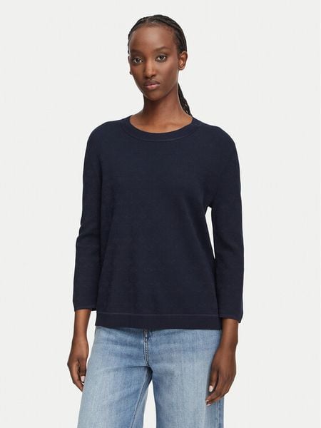 JOOP! Sweter 263Kn32Kusta 30103298 Granatowy Relaxed Fit. Niebieskie swetry klasyczne damskie Joop!, z wiskozy, bez kołnierzyka. Za 754.99 zł.