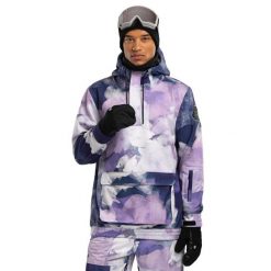 Kurtka narciarsko-snowboardowa W3 Cloudmont. Brązowe kurtki męskie SIROKO, m, bez wzorów, z materiału, z kapturem. Za 426.00 zł.