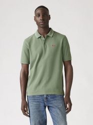Levi's Koszulka polo w kolorze zielonym rozmiar: S. Zielone koszulki polo męskie Levi's, s, bez wzorów, z bawełny, bez ramiączek. Za 70.08 zł.