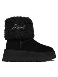 KARL LAGERFELD Śniegowce KL48653 Czarny. Czarne śniegowce damskie Karl Lagerfeld, ze skóry. Za 889.99 zł.
