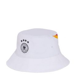 Kapelusz typu bucket Niemcy. Białe kapelusze damskie Adidas, bez wzorów, z tkaniny. Za 119.00 zł.