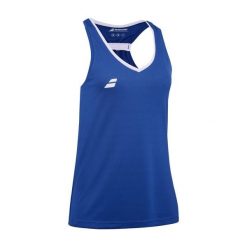 Koszulka tenisowa damska Babolat Play Tank Top. Niebieskie t-shirty damskie BABOLAT, m, bez wzorów, bez kołnierzyka. Za 109.99 zł.