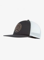 Czapka z daszkiem Rab Cirque Print Cap - beluga/pewter. Czarne czapki męskie RAB, bez wzorów, z materiału. Za 147.29 zł.