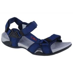Sandały CMP Hamal Hiking Sandal 38Q9957-M919 niebieskie. Niebieskie sandały męskie z materiału, bez zapięcia. W wyprzedaży za 260.83 zł.