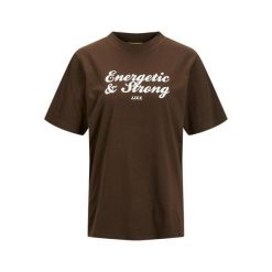 Koszulka damska JJXX bea. Brązowe bluzki damskie JJXX, bez wzorów, z bawełny, bez ramiączek. Za 101.50 zł.