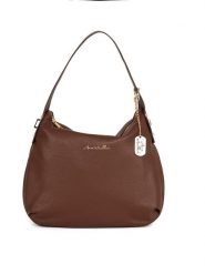 Anna Morellini Skórzana torebka "Armina" w kolorze brązowym - 35 x 31 x 7 cm rozmiar: onesize. Brązowe torebki klasyczne damskie Anna Morellini, bez wzorów, z materiału, bez dodatków. Za 304.99 zł.