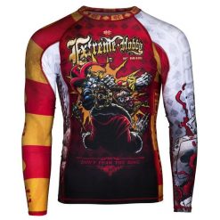 Koszulka sportowa męska Rashguard do MMA EXTREME HOBBY KILLER CARDS 2. Czerwone bielizna termoaktywna męska EXTREME HOBBY, m, bez wzorów, z bawełny. Za 209.00 zł.
