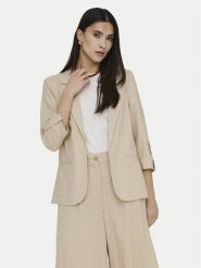 ONLY Marynarka Goa 15363727 Beżowy Regular Fit. Brązowe marynarki i żakiety damskie Only, bez wzorów, z wiskozy. Za 179.99 zł.