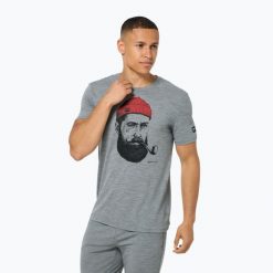 Koszulka męska super.natural Sailor Tee. Szare bielizna termoaktywna męska Super.natural, m, bez ramiączek. Za 239.99 zł.