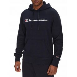 BLUZA męska CHAMPION 220726-BS501 kangurka z kapturem bawełna granatowa L. Niebieskie bluzy z kapturem męskie CHAMPION, l, z bawełny. Za 205.00 zł.