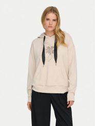 ONLY Bluza Fancy 15370578 Beżowy Regular Fit. Brązowe bluzy bez kaptura damskie Only, xl, z syntetyku. Za 229.99 zł.