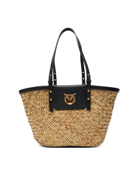 PINKO Torebka Love Summer Basket PE 25 PLTT 103324 A1RL Beżowy. Brązowe torebki klasyczne damskie Pinko, bez wzorów, z tworzywa sztucznego, bez dodatków. Za 909.99 zł.
