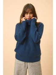 Just Cashmere Kaszmirowy golf "Doma" w kolorze granatowym rozmiar: XXL. Niebieskie golfy damskie Just Cashmere, xxl, bez wzorów, z kaszmiru, bez ramiączek. Za 915.94 zł.