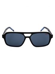 HUGO Męskie okulary przeciwsłoneczne w kolorze czarno-granatowym rozmiar: 56. Czarne okulary przeciwsłoneczne męskie Hugo, z tworzywa sztucznego. Za 284.82 zł.