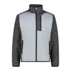 Bluza męska turystyczna CMP 34H2737. Czarne bluzy bez kaptura męskie CMP, m, z polaru. Za 314.00 zł.