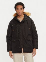 Guess Parka M4BL22 WG932 Czarny Regular Fit. Czarne parki męskie Guess, m, z aplikacjami, z syntetyku. Za 659.99 zł.