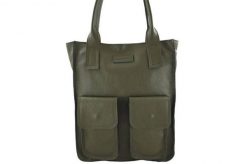 Shopperka skórzana BARBERINI'S zielona 952-38. Zielone shopper bag damskie Barberinis, bez wzorów, ze skóry, małe, bez dodatków. Za 339.99 zł.