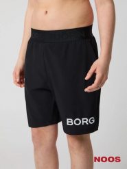 Bjorn_borg BORG SHORTS z recyklingowanego poliestru — junior, Black Beauty. Czarne szorty męskie Björn Borg, bez wzorów, sportowe. Za 226.00 zł.
