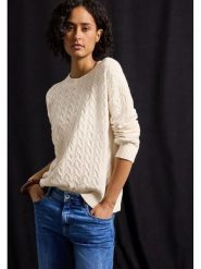 Cecil Sweter w kolorze kremowym rozmiar: 34. Brązowe swetry klasyczne damskie Cecil, bez kołnierzyka. Za 126.75 zł.